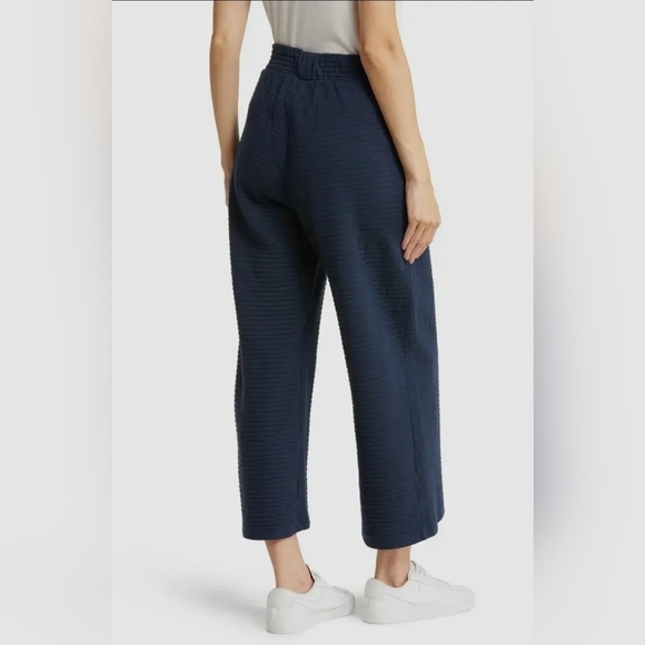 Sol Angeles, Women's Textured Stripe Wide Leg Pants, Navy, Size‎ Small - Picture 3 of 7